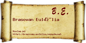 Brasovan Eulália névjegykártya